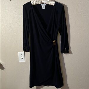 Carmen Black Long Sleeve Dress